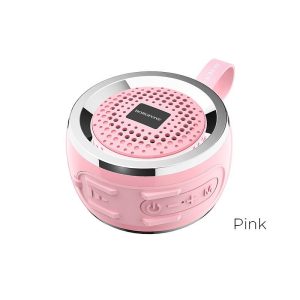 MINI COLUNA BLUETOOTH BOROFONE BR2 ROSA SUPPORT USB DISK