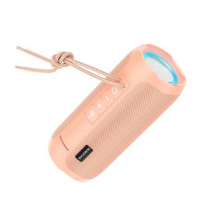 MINI COLUNA BLUETOOTH BOROFONE BR21 ROSA SYMPHONY LED LIGHTS 1200MAH