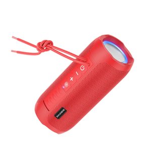 MINI COLUNA BLUETOOTH BOROFONE BR21 VERMELHO SYMPHONY LED LIGHTS 1200MAH
