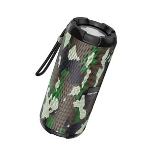MINI COLUNA BLUETOOTH BOROFONE BR15 VERDE CAMOUFLAGE À PROVA D'ÁGUA SMART