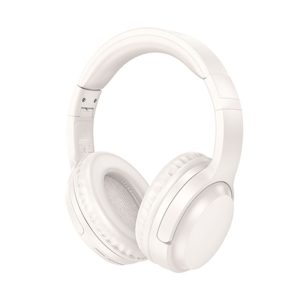 AUSCULTADOR BOROFONE BO25 BRANCO 40MM SEM FIO BLUETOOTH E AUX
