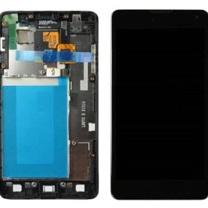 TOUCH+DISPLAY COM FRAME LG OPTIMUS G/E975 4.7" PRETO