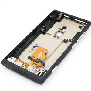 TAMPA TRASEIRA NOKIA LUMIA 800 (COM CHASSI) PRETO