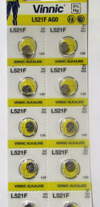 PILHAS VINNIC L521F AG0 1.5V (1UN)