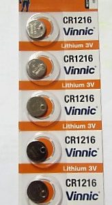 PILHAS VINNIC CR1216 3V (1UN)