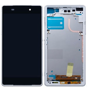 TOUCH+DISPLAY COM FRAME SONY XPERIA Z2/D6502/D6503 5.2" BRANCO