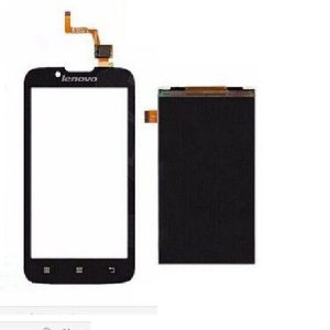 TOUCH+DISPLAY COM FRAME LENOVO A328 4.5" PRETO