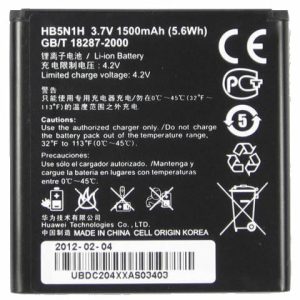 BATERIA HUAWEI HB5N1H 1500MAH Y330 U8730 G300 U8680 U8815 U8818 U8812 M660
