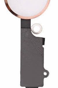 BOTÃO HOME APPLE IPHONE 7G COM FLEX BRANCO BORDA ROSA