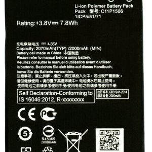 BATERIA ASUS ZENFONE GO 5.5, C11P1506 ZC500TG
