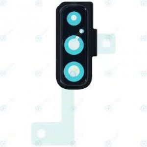 LENTE CÂMERA SAMSUNG A7 2018 A750 + FRAME PRETO