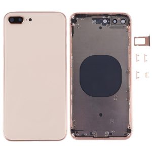 TAMPA TRASEIRA APPLE IPHONE 8 PLUS DOURADO COM CHASSI