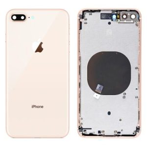 TAMPA TRASEIRA APPLE IPHONE 8 PLUS COM FLEX DOURADO