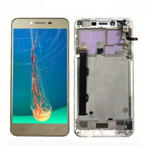 TOUCH+DISPLAY COM FRAME LENOVO VIBE K5 PLUS 5.0" DOURADO