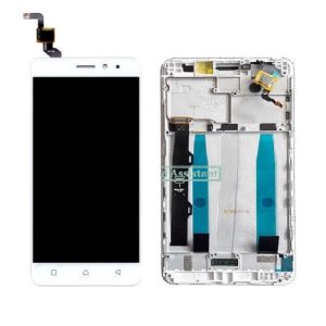 TOUCH+DISPLAY COM FRAME LENOVO K6 5.0" BRANCO