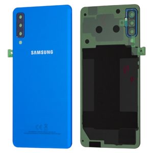 TAMPA TRASEIRA SAMSUNG A7 2018 A750 COM CAMERA LENS AZUL