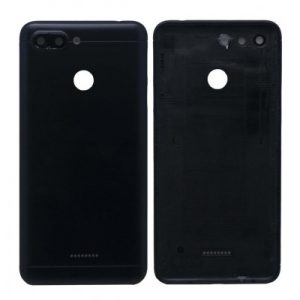 TAMPA TRASEIRA XIAOMI REDMI 6 PRETO COM LENTE DE CÂMERA