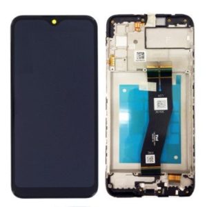 TOUCH+DISPLAY COM FRAME SAMSUNG GALAXY A02S/A025G 6.5" PRETO ORIGINAL EU CODE