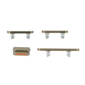 CONJUNTO DE BOTÕES LATERAIS APPLE IPHONE 11 PRO/11 PRO MAX DOURADO