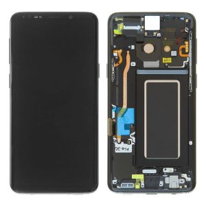 TOUCH+DISPLAY COM FRAME SAMSUNG GALAXY S9/G960F 5.8" PRETO ORIGINAL