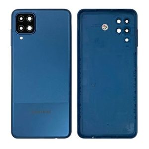 TAMPA TRASEIRA SAMSUNG GALAXY A12/A127 AZUL COM LENTE DE CÂMERA