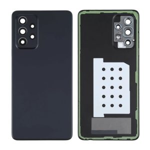TAMPA TRASEIRA SAMSUNG GALAXY A52 5G/A526 PRETO COM LENTE DE CÂMERA