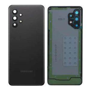 TAMPA TRASEIRA SAMSUNG GALAXY A32 4G/A325 PRETO COM LENTE DE CÂMERA