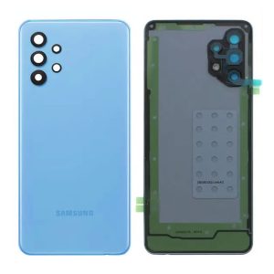 TAMPA TRASEIRA SAMSUNG GALAXY A32 4G/A325 AZUL COM LENTE DE CÂMERA