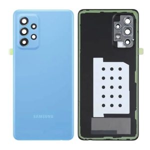 TAMPA TRASEIRA SAMSUNG GALAXY A52 5G/A526 AZUL COM LENTE DE CÂMERA