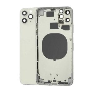 TAMPA TRASEIRA APPLE IPHONE 11 PRO MAX PRATA COM FRAME