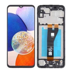 TOUCH+DISPLAY COM FRAME SAMSUNG GALAXY A14 5G/A146P 6.6" PRETO SMALL CONECTOR
