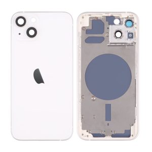 TAMPA TRASEIRA APPLE IPHONE 13 BRANCO COM FRAME