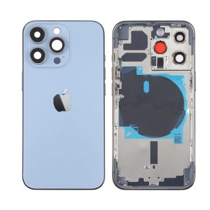 TAMPA TRASEIRA APPLE IPHONE 13 PRO AZUL COM FRAME