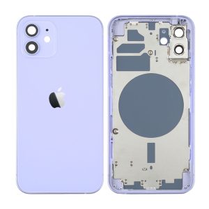 TAMPA TRASEIRA APPLE IPHONE 12 ROXO COM FRAME