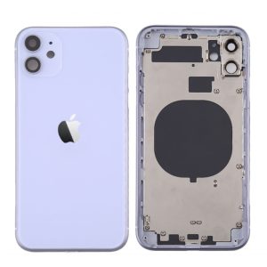 TAMPA TRASEIRA APPLE IPHONE 11 ROXO COM FRAME