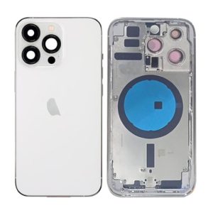 TAMPA TRASEIRA APPLE IPHONE 14 PRO PRATA COM FRAME