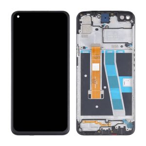 TOUCH+DISPLAY COM FRAME OPPO A15/A15S 6.52" PRETO