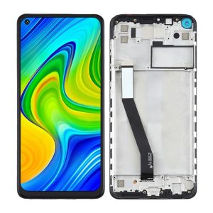TOUCH+DISPLAY COM FRAME XIAOMI REDMI NOTE 9/REDMI 10X 4G 6.53" PRETO