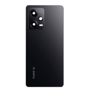 TAMPA TRASEIRA XIAOMI REDMI NOTE 12 PRO 5G PRETO COM LENTE DE CÂMERA