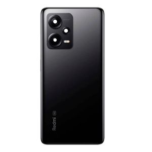 TAMPA TRASEIRA XIAOMI REDMI NOTE 12 PRO PLUS 5G PRETO COM LENTE DE CÂMERA