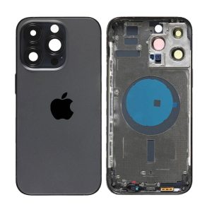 TAMPA TRASEIRA APPLE IPHONE 14 PRO MAX PRETO COM FRAME