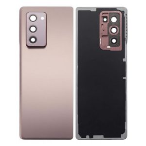 TAMPA TRASEIRA SAMSUNG GALAXY Z FOLD2 5G/F916 BRONZE COM LENTE DE CÂMERA