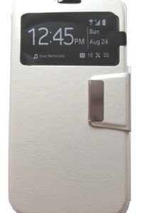 CAPA FLIP COVER COM JANELA SAMSUNG GALAXY S5 I9600 BRANCO