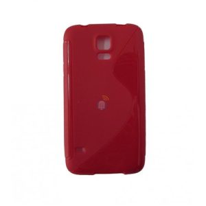 CAPA SILICONE SAMSUNG GALAXY S5 G900 VERMELHO