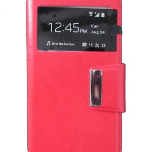 CAPA FLIP COVER COM JANELA SAMSUNG GALAXY S6 G920 VERMELHO