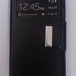 CAPA FLIP COVER COM JANELA HUAWEI P8 LITE PRETO
