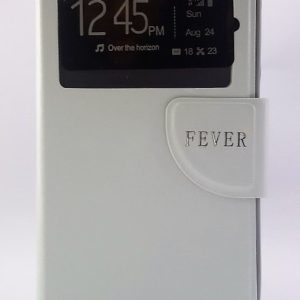 CAPA FLIP COVER COM JANELA HUAWEI G PLAY MINI | G650 BRANCO