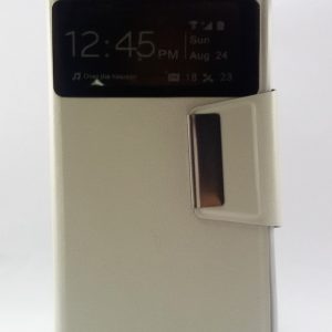 CAPA FLIP COVER COM JANELA APPLE IPHONE 5/5S/SE BRANCO