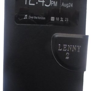 CAPA FLIP COVER COM JANELA WIKO LENNY 2 PRETO