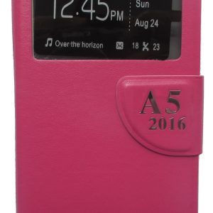 CAPA FLIP COVER COM JANELA SAMSUNG GALAXY A5(2016) A510 ROSA